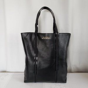 Designer Parfums GIVENCHY Black patent leather tote bag